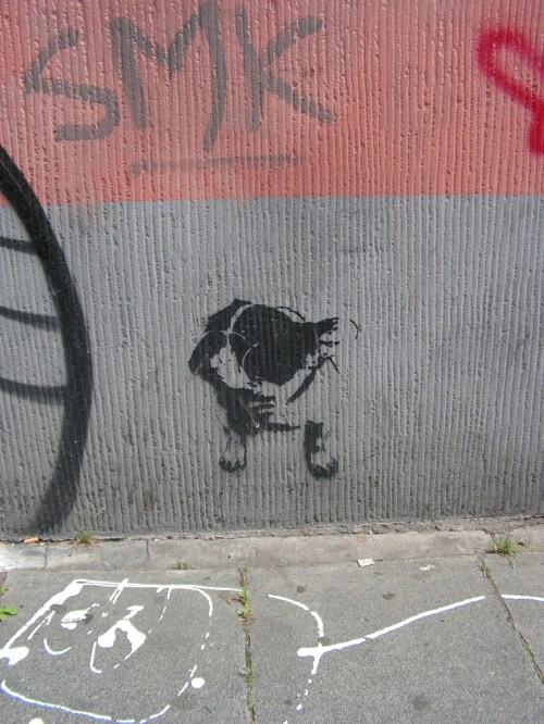 Stencil auf der Brüsseler Straße
