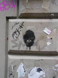 Stencil auf der Brüsseler Straße