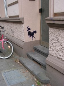 Stencil auf der Bagelstraße